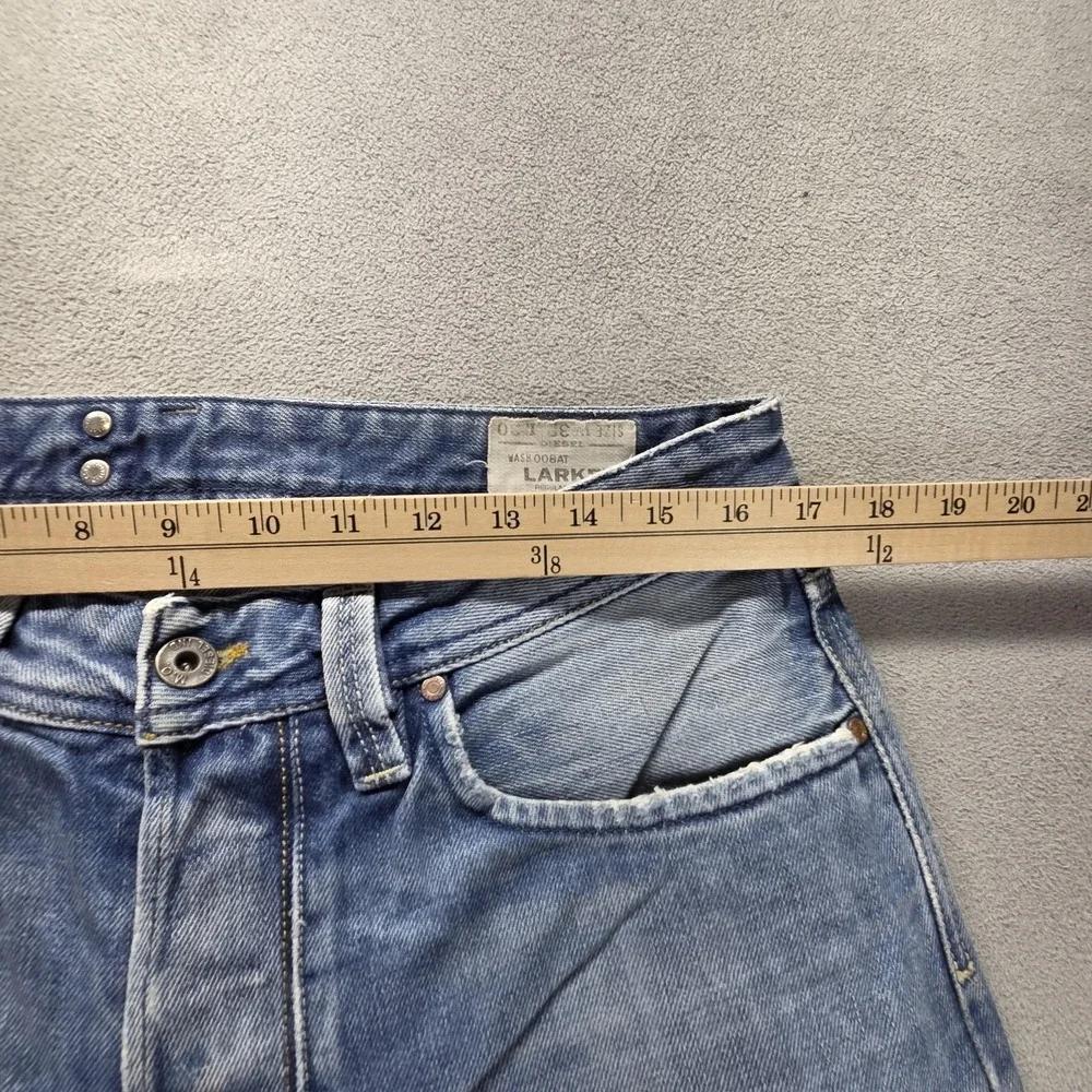 Diesel Jeans Mens 32x30 Blue Larkee Regular Straight Distressed Button Fly 008AT
